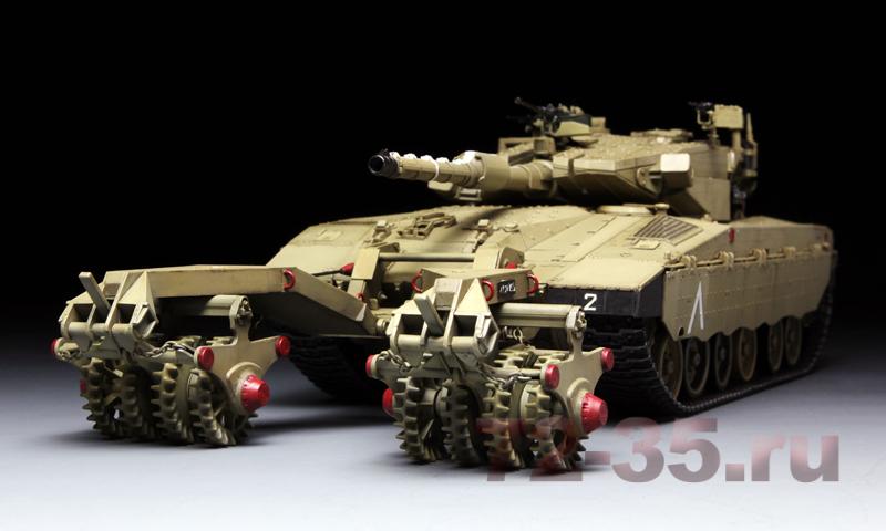 Израильский танк MERKAVA Mk.3 BAZ с минным тралом 1358485617848_enl.jpg