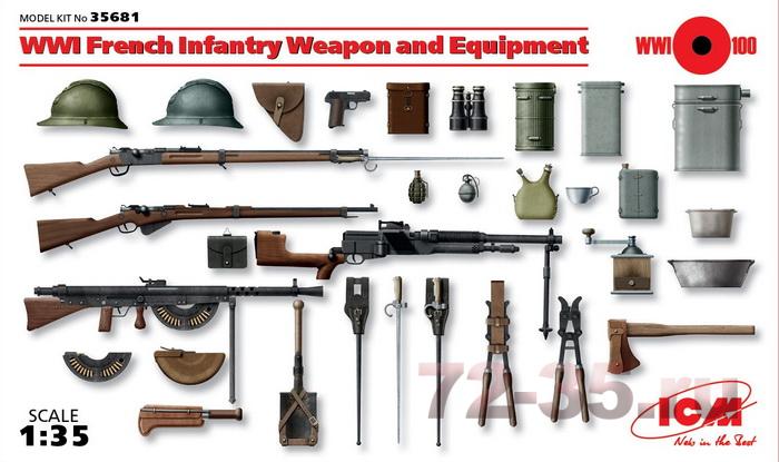 Оружие и снаряжение пехоты Франции І МВ