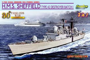 Корабль H.M.S. SHEFFIELD TYPE 42 DESTROYER BATCH 1 (FALKLANDS WAR)