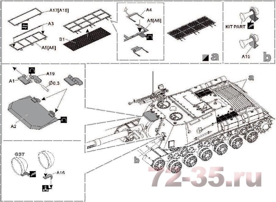 Фототравление для танков ИС, ИСУ-152 (сетки, экстерьер) T35037_instr.jpg