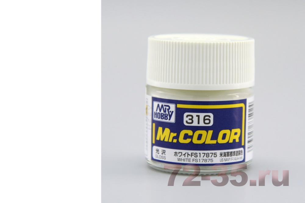 Краска Mr. Color C316 (WHITE FS17875)