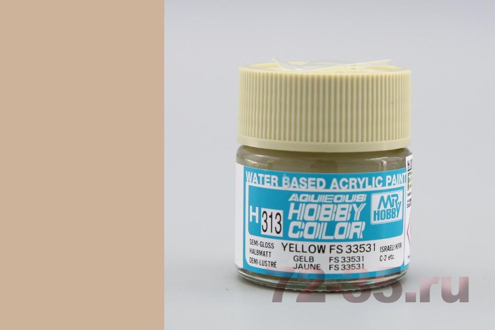 Краска Mr. Hobby H313 (желтая / YELLOW FS33531)