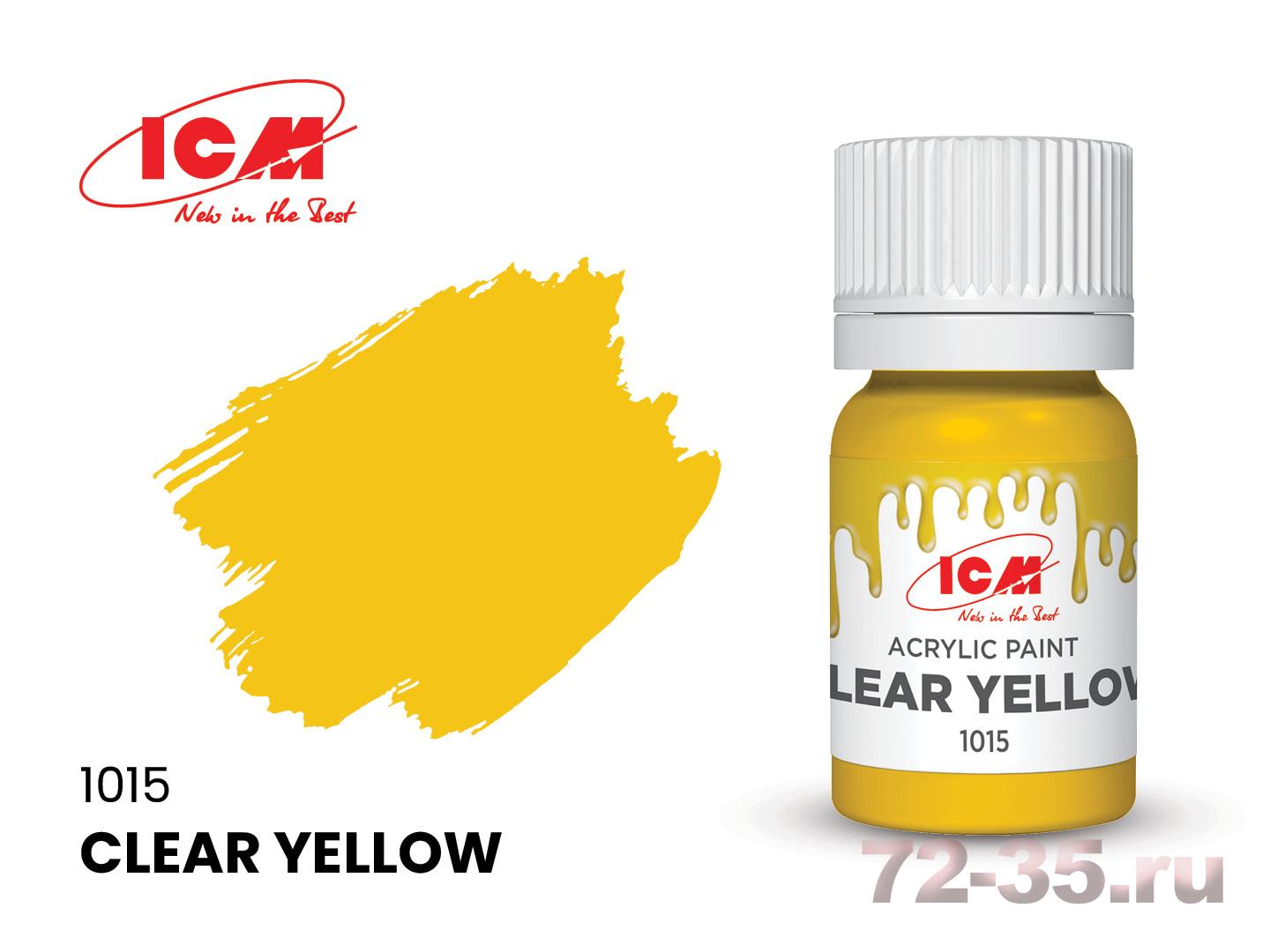 Краска ICM Лак желтый (Clear Yellow)