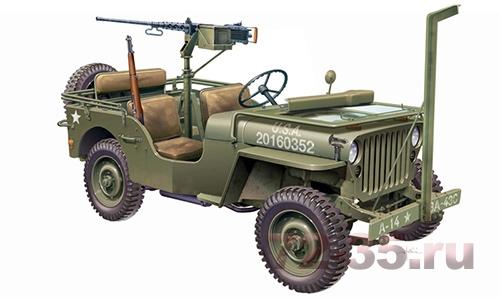 Автомобиль WILLYS JEEP WITH M2 MACHINE GUN